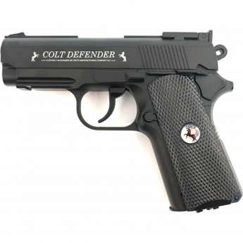 Пистолет пневматический UMAREX COLT DEFENDER чёрный с чёрными пластиковыми накладками