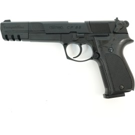 Пистолет пневматический UMAREX WALTHER CP 88 COMPETITION удлиненный ствол, черный с чёрными пластиковыми накладками Пистолет пневматический UMAREX WALTHER CP 88 COMPETITION удлиненный ствол, черный с чёрными пластиковыми накладками