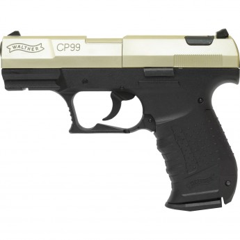 Пистолет пневматический UMAREX WALTHER CP 99 никель с чёрной рукояткой